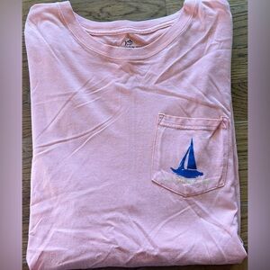 Southern Tide “Sunset Cruise” SS Tshirt, XL, peach, EUC